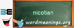 WordMeaning blackboard for nicotian